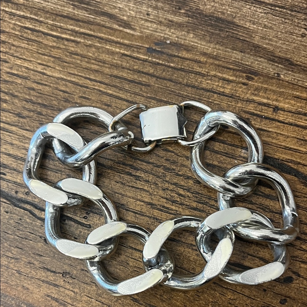 VINTAGE Silver link Bracelets - Picture 2 of 4